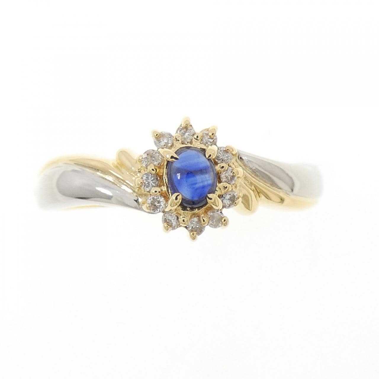 K18YG/PT900 Sapphire Ring 0.19CT
