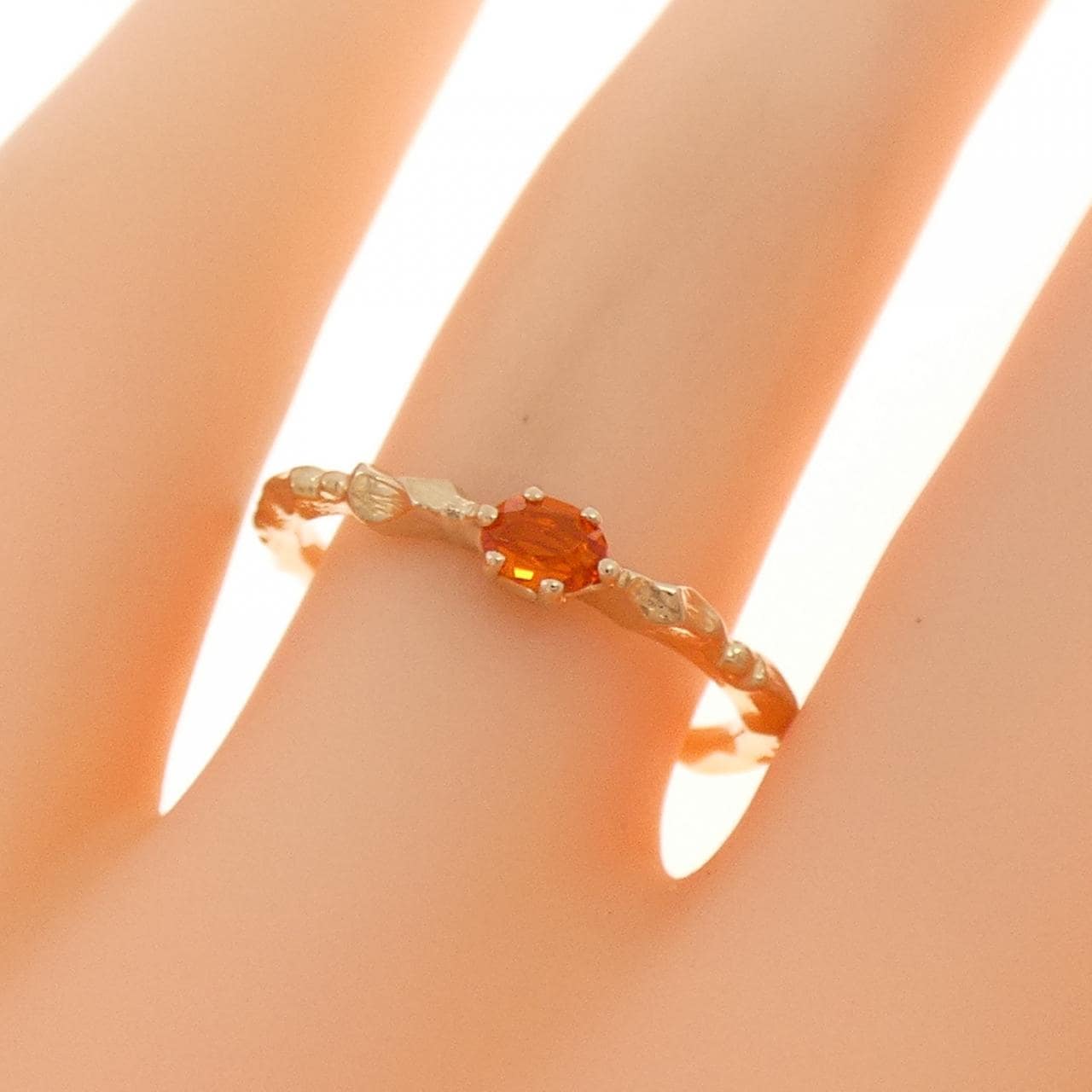 K18PG オパール リング