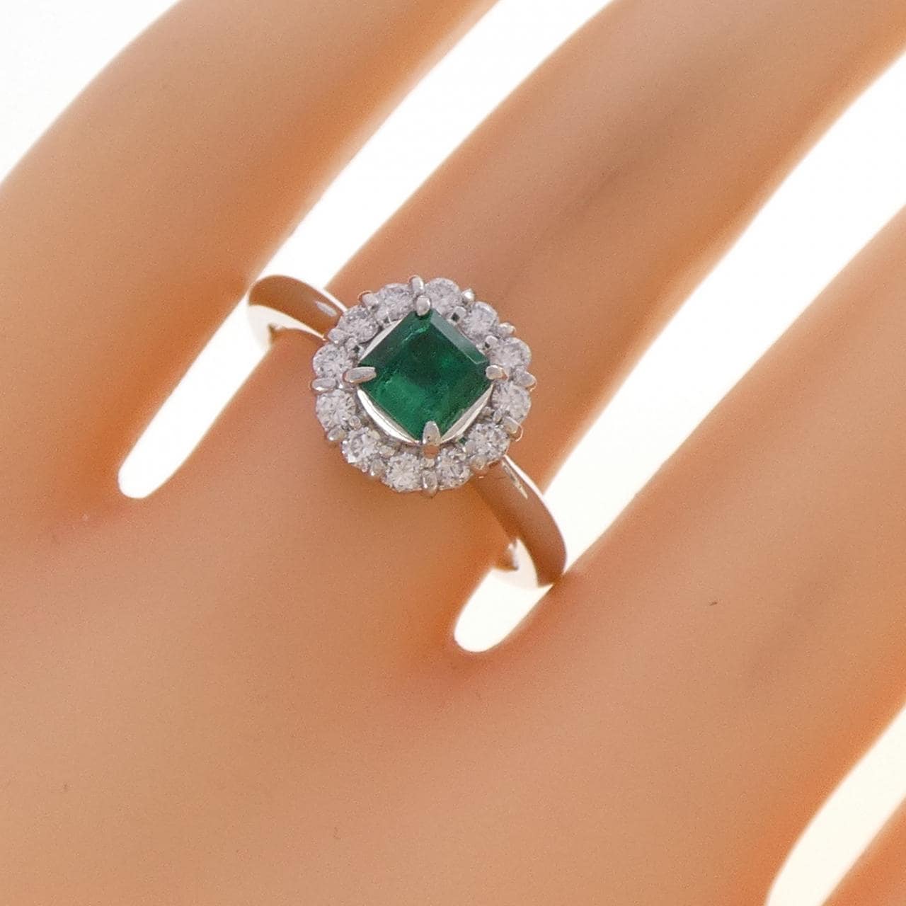 PT900 エメラルド リング 0.54CT