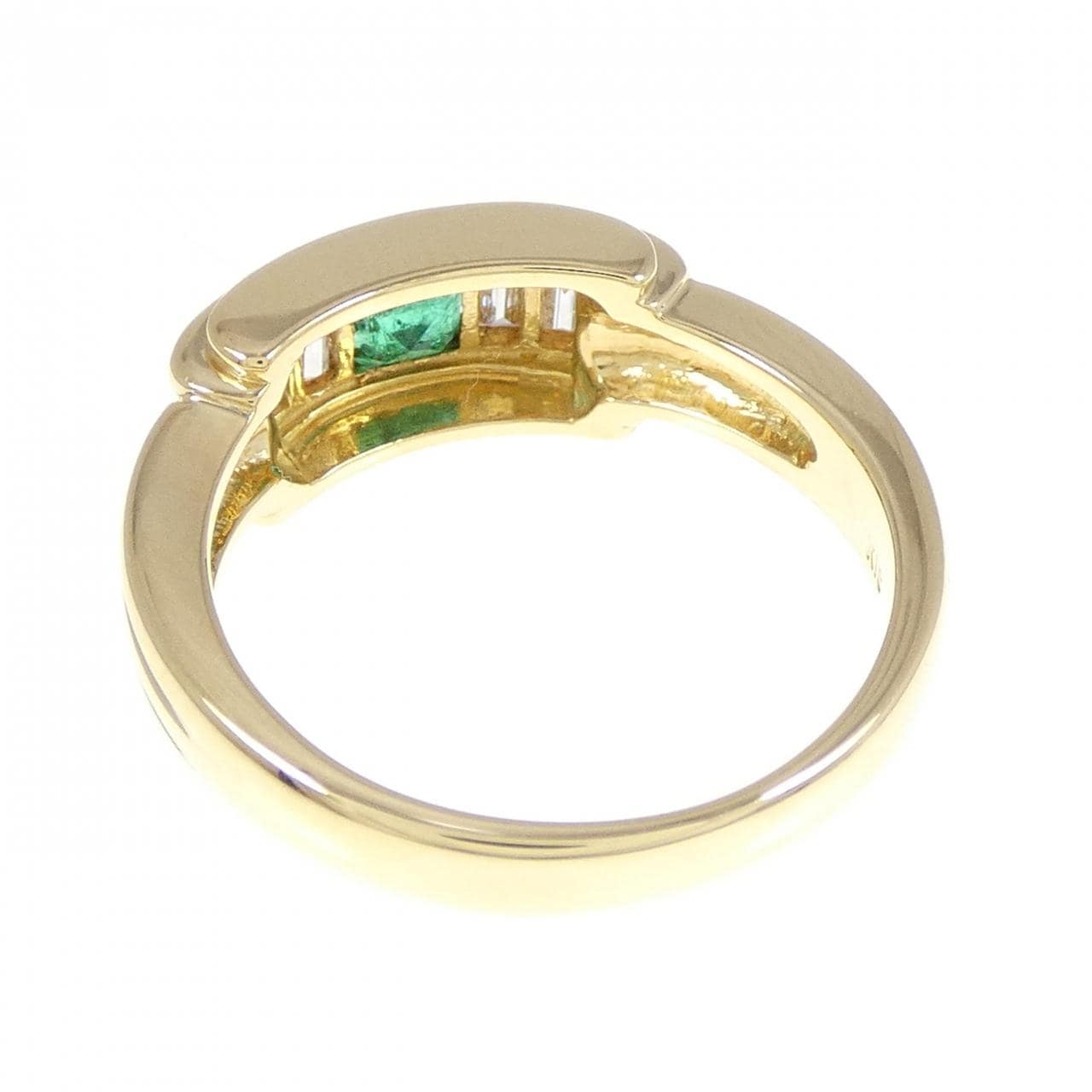 K18YG エメラルド リング 0.34CT