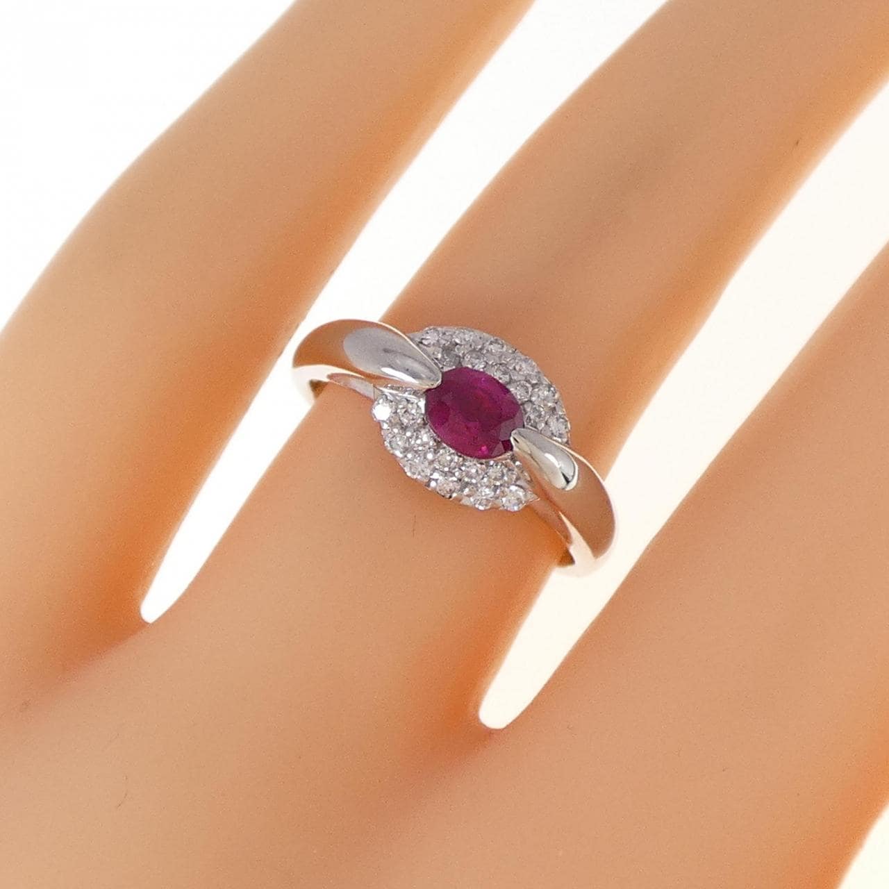 PT ルビー リング 0.47CT