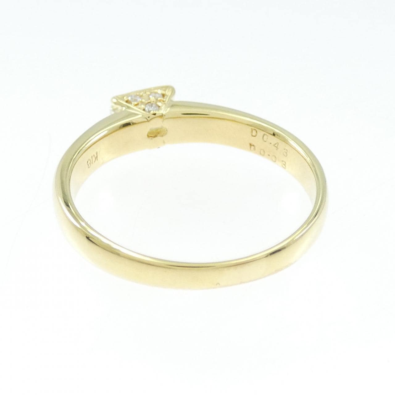 K18YG ダイヤモンド リング 0.43CT