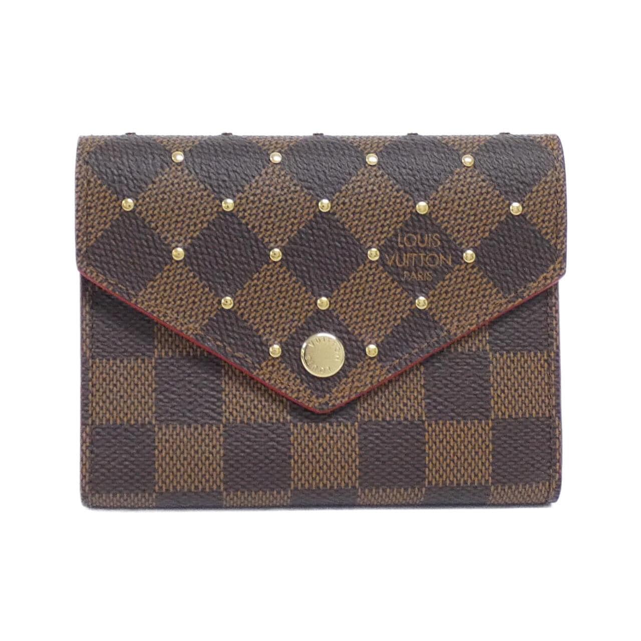 ルイヴィトン ダミエ(スタッズ) ポルトフォイユ ヴィクトリーヌ N61013 財布