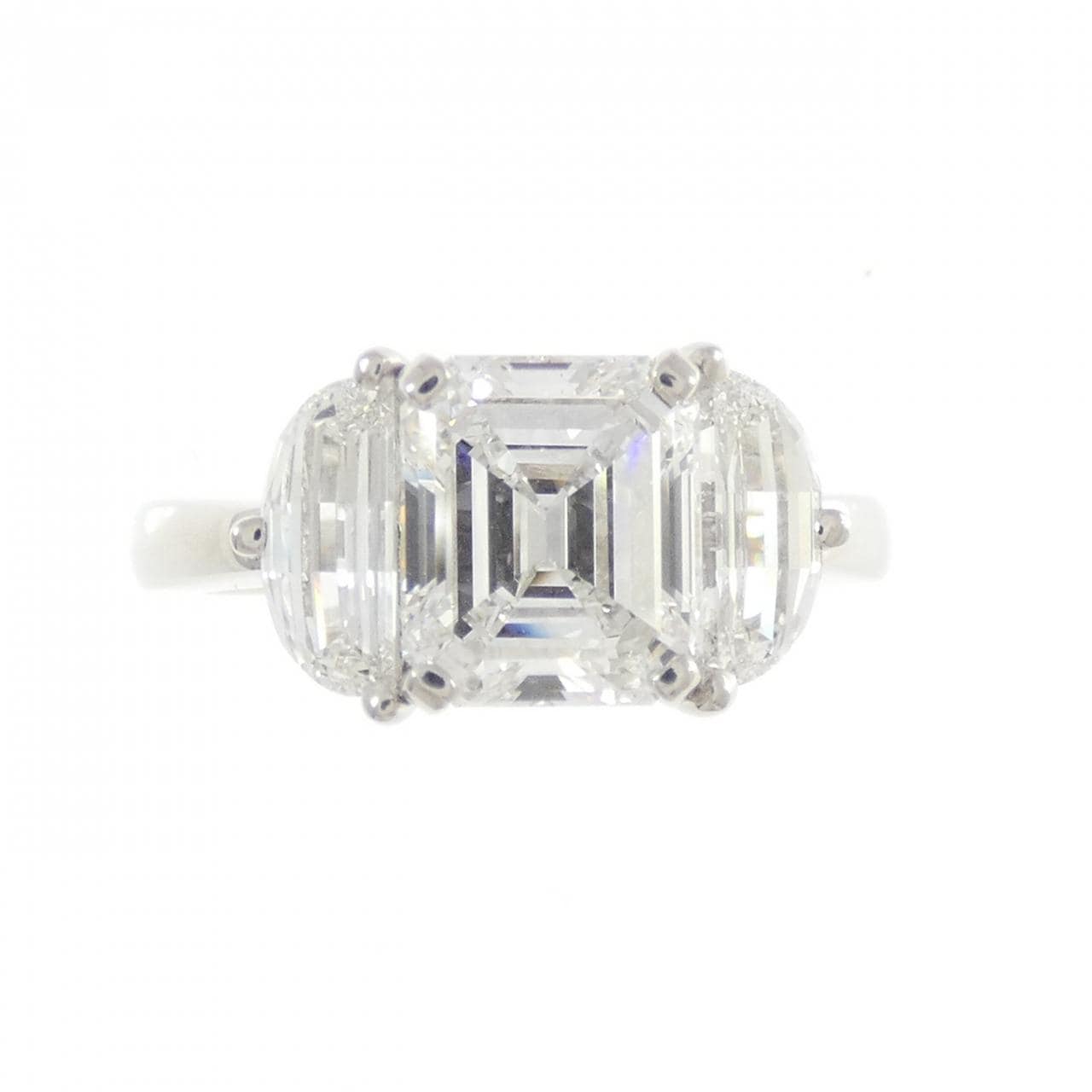 ミキモト ダイヤモンド リング 2.10CT F VS2 エメラルドカット