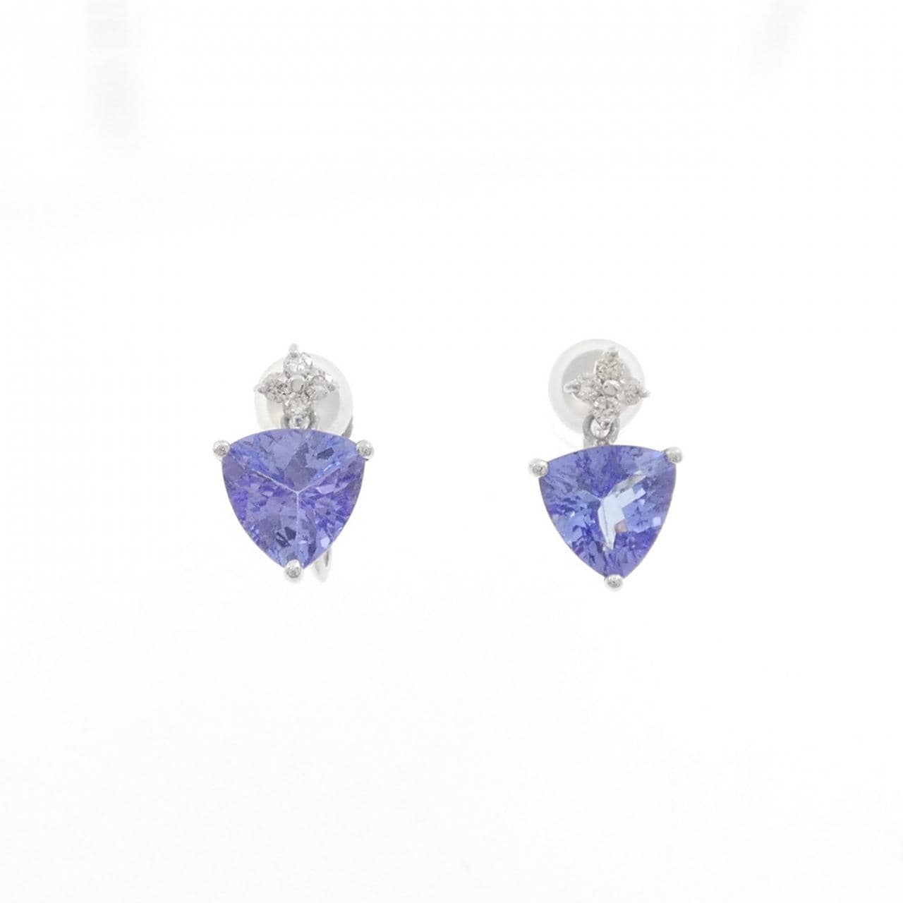 K18WG タンザナイト イヤリング 2.00CT
