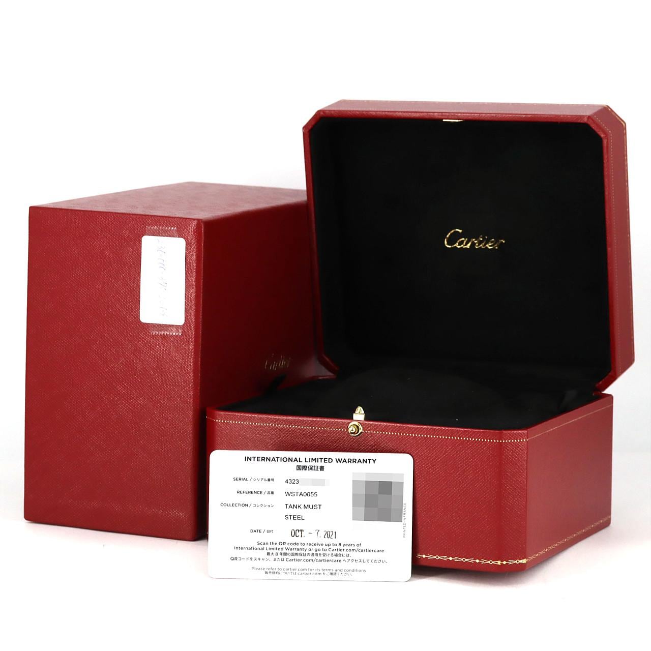 カルティエ タンクマストLM WSTA0055 SS クォーツ