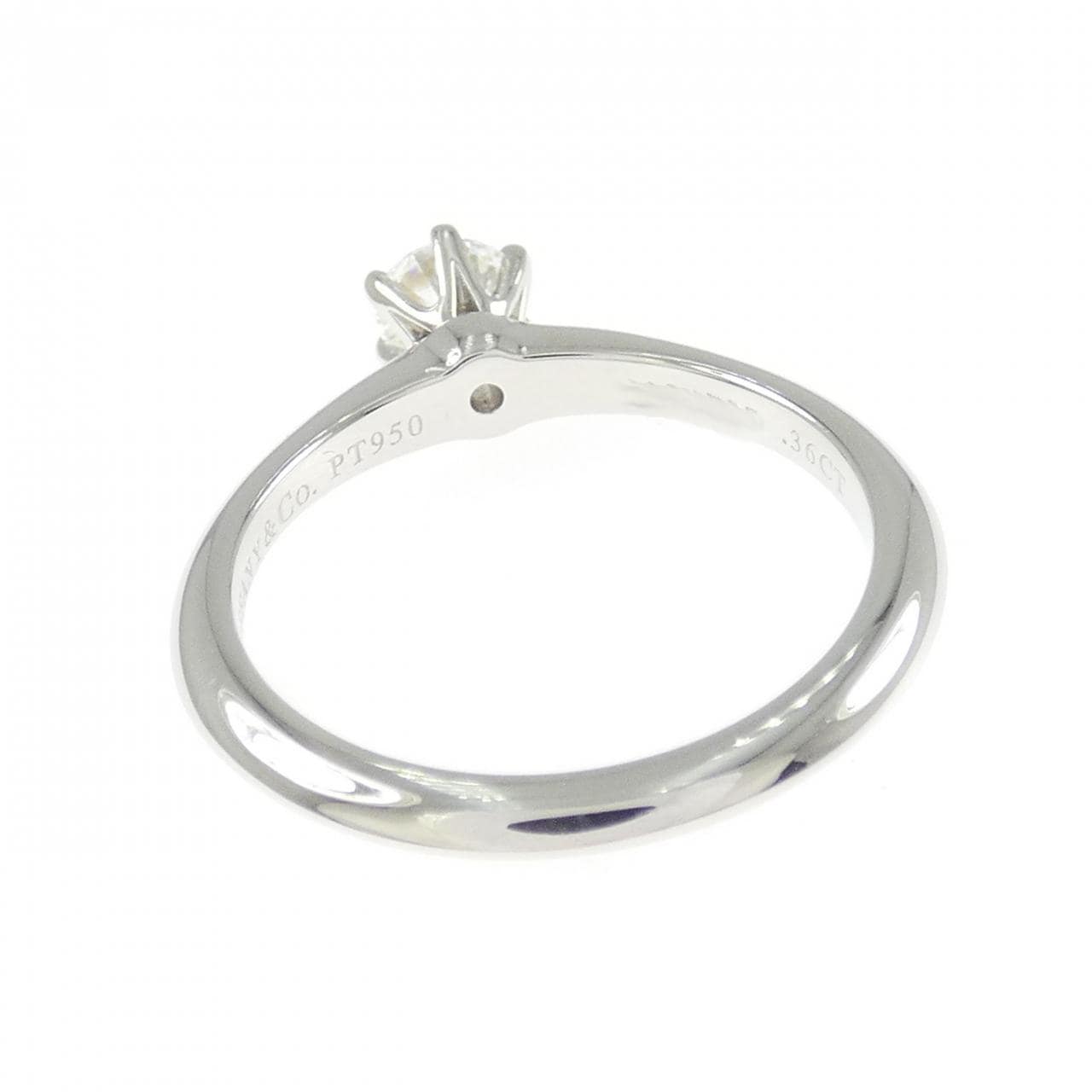 ティファニー クラシックソリティア リング 0.36CT H VVS2 EXT