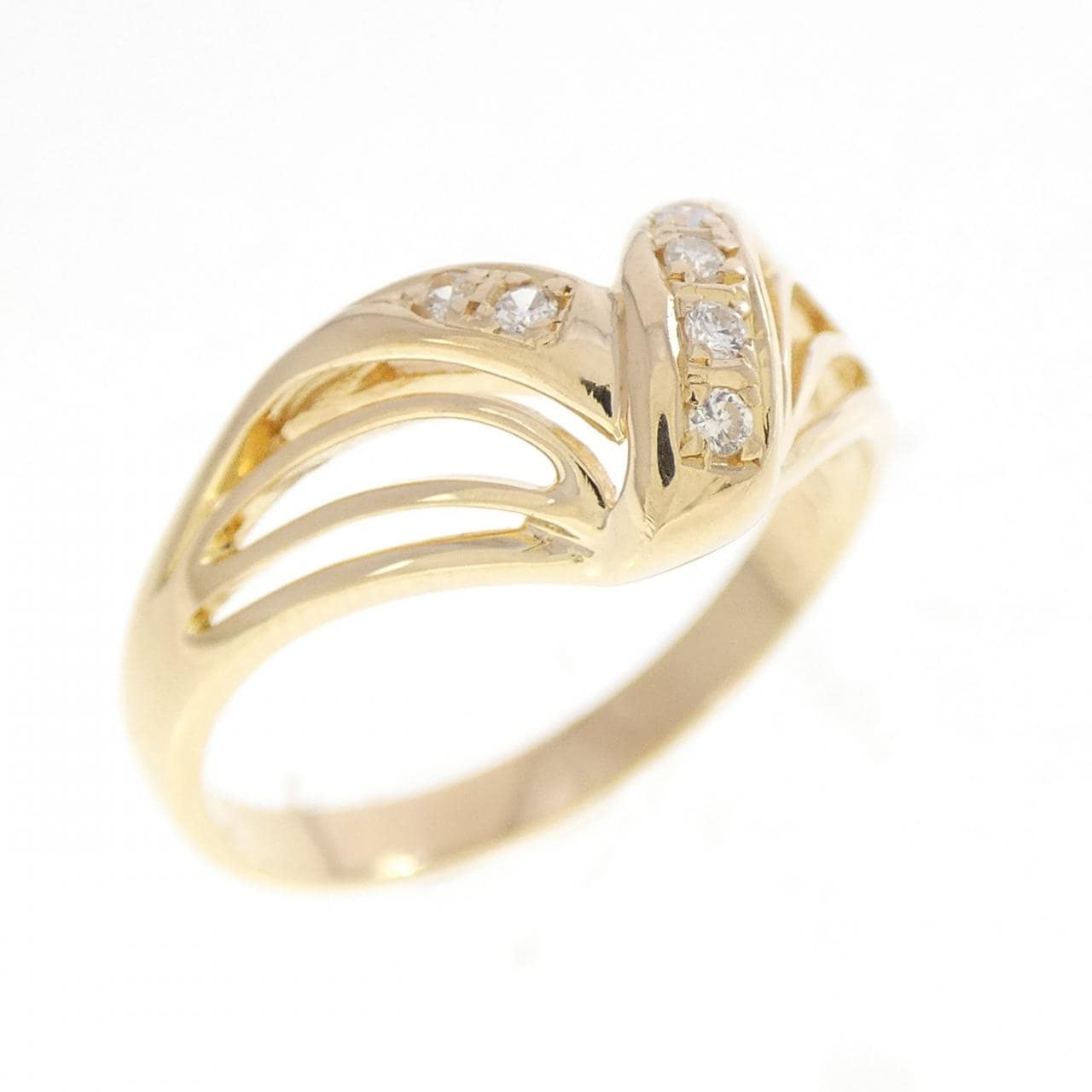 K18YG ダイヤモンド リング 0.05CT