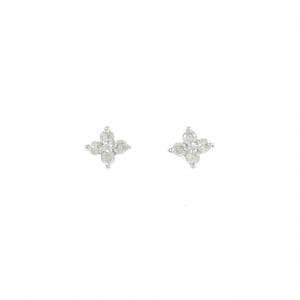 K18WG ダイヤモンド ピアス 0.10CT