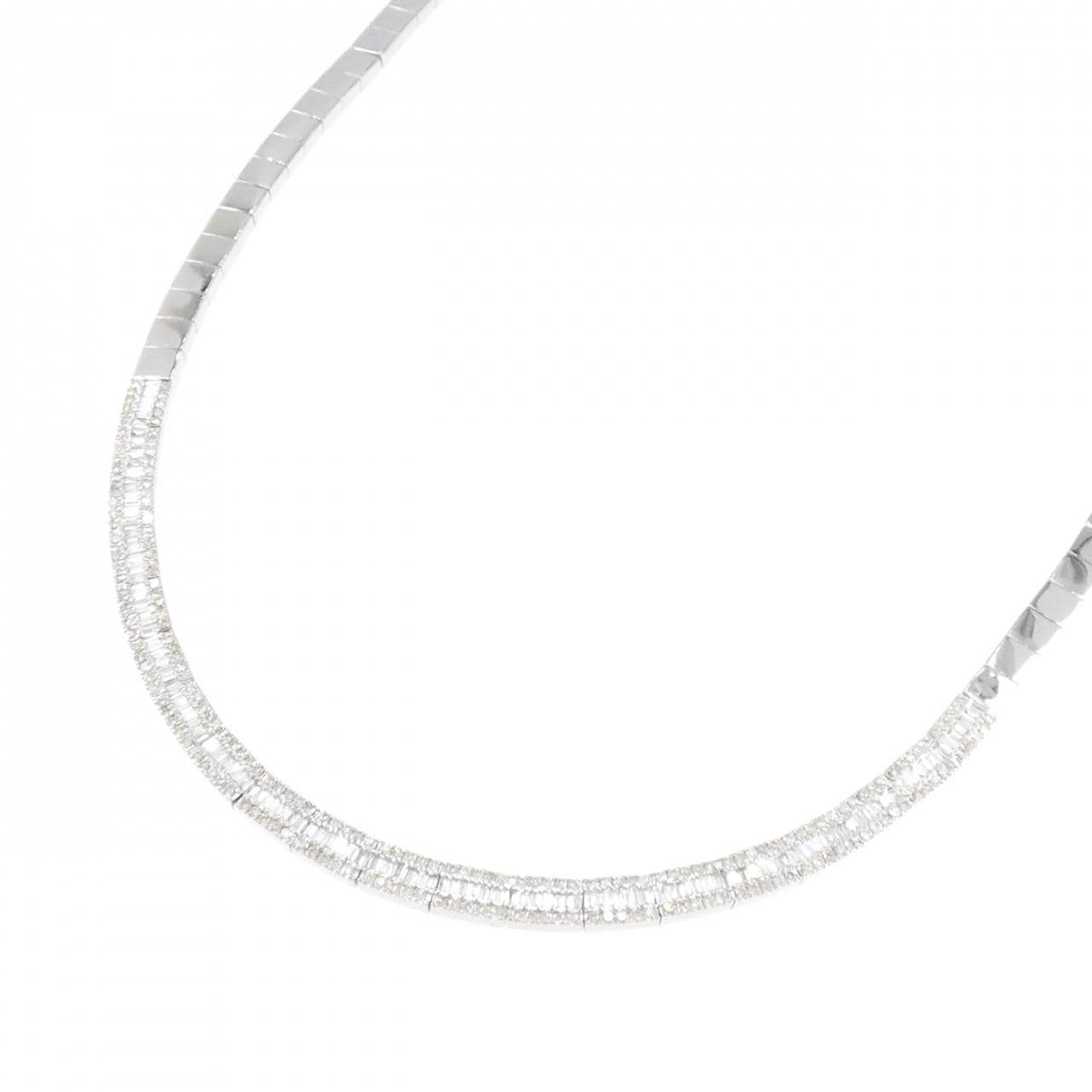 750WG ダイヤモンド ネックレス 2.20CT