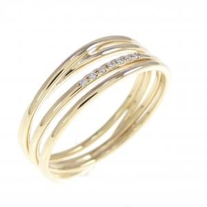 エテ スキニー ダイヤモンド レイヤード リング 0.01CT