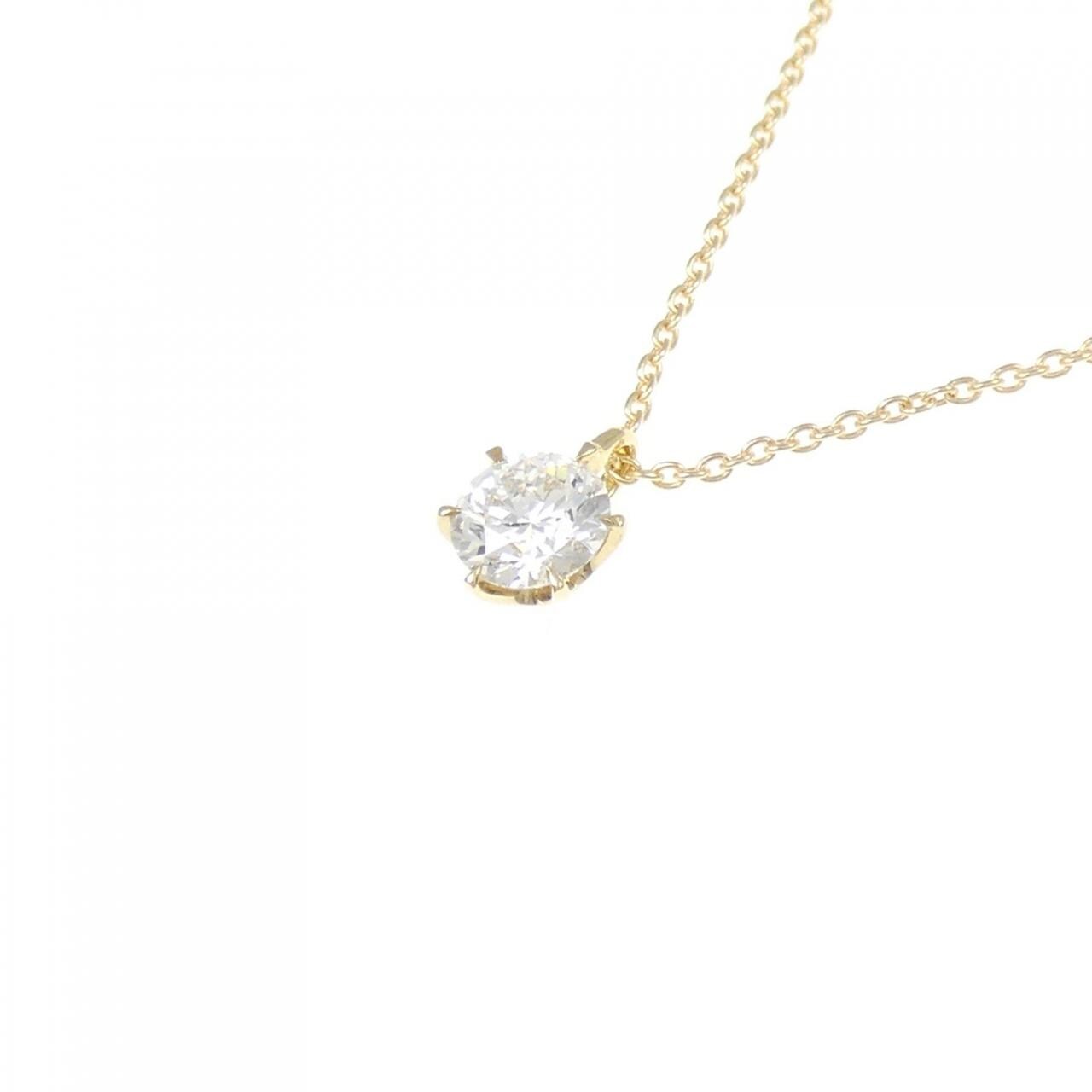 [再加工款] K18YG鑽石項鍊 0.377CT G SI2 3EXT