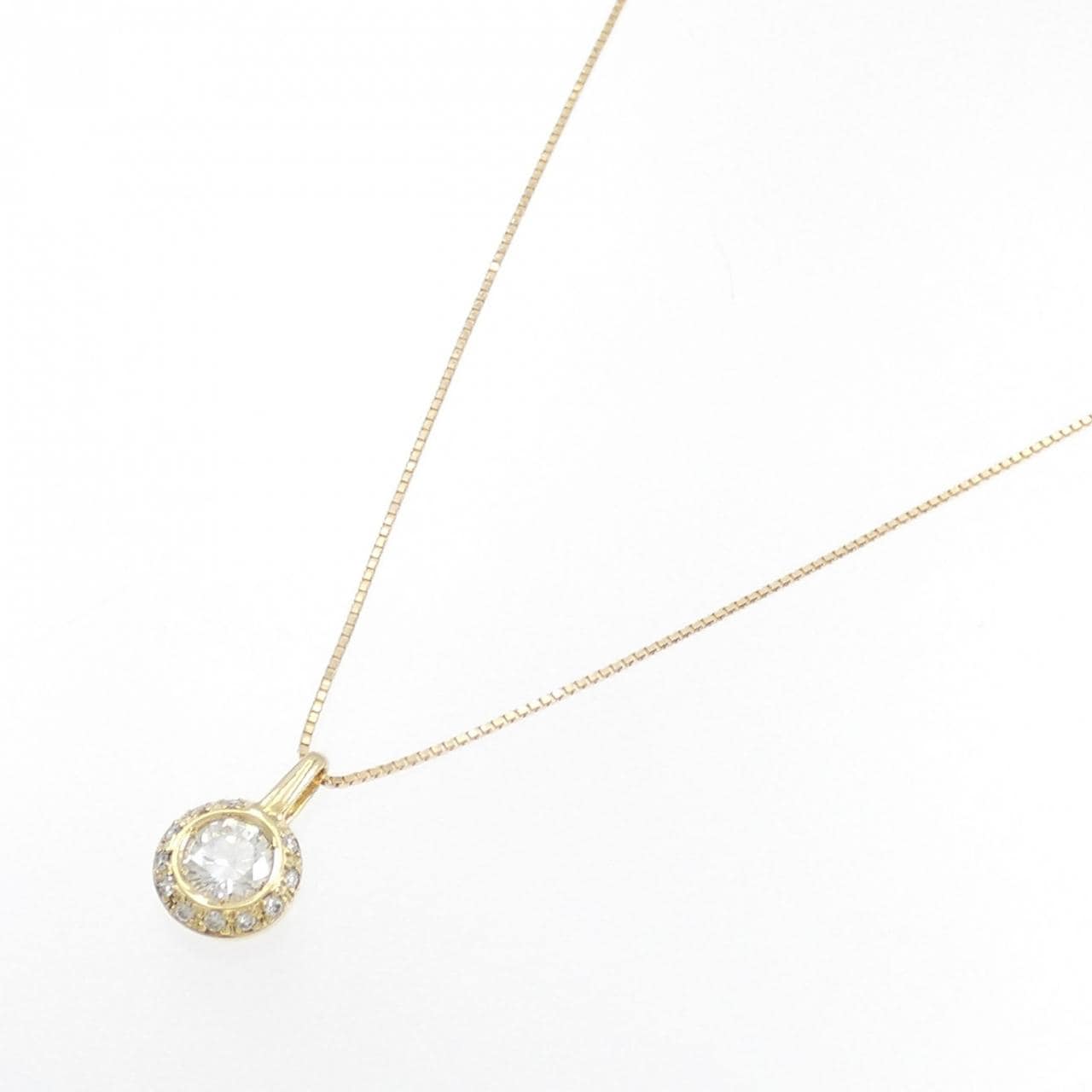 K18YG ダイヤモンド ネックレス 0.46CT