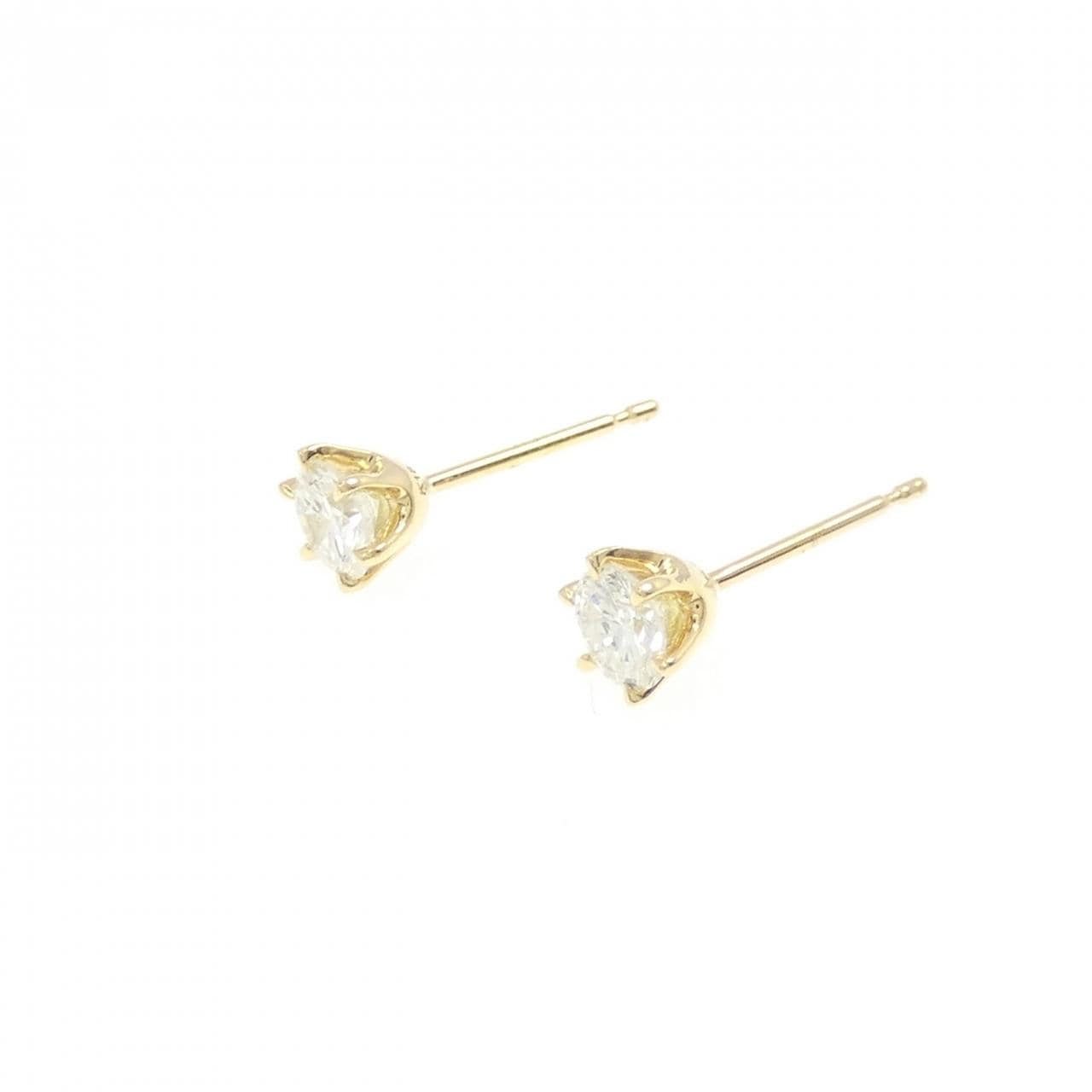 [新品] K18YG钻石耳环 0.226CT 0.223CT H SI1 品质好