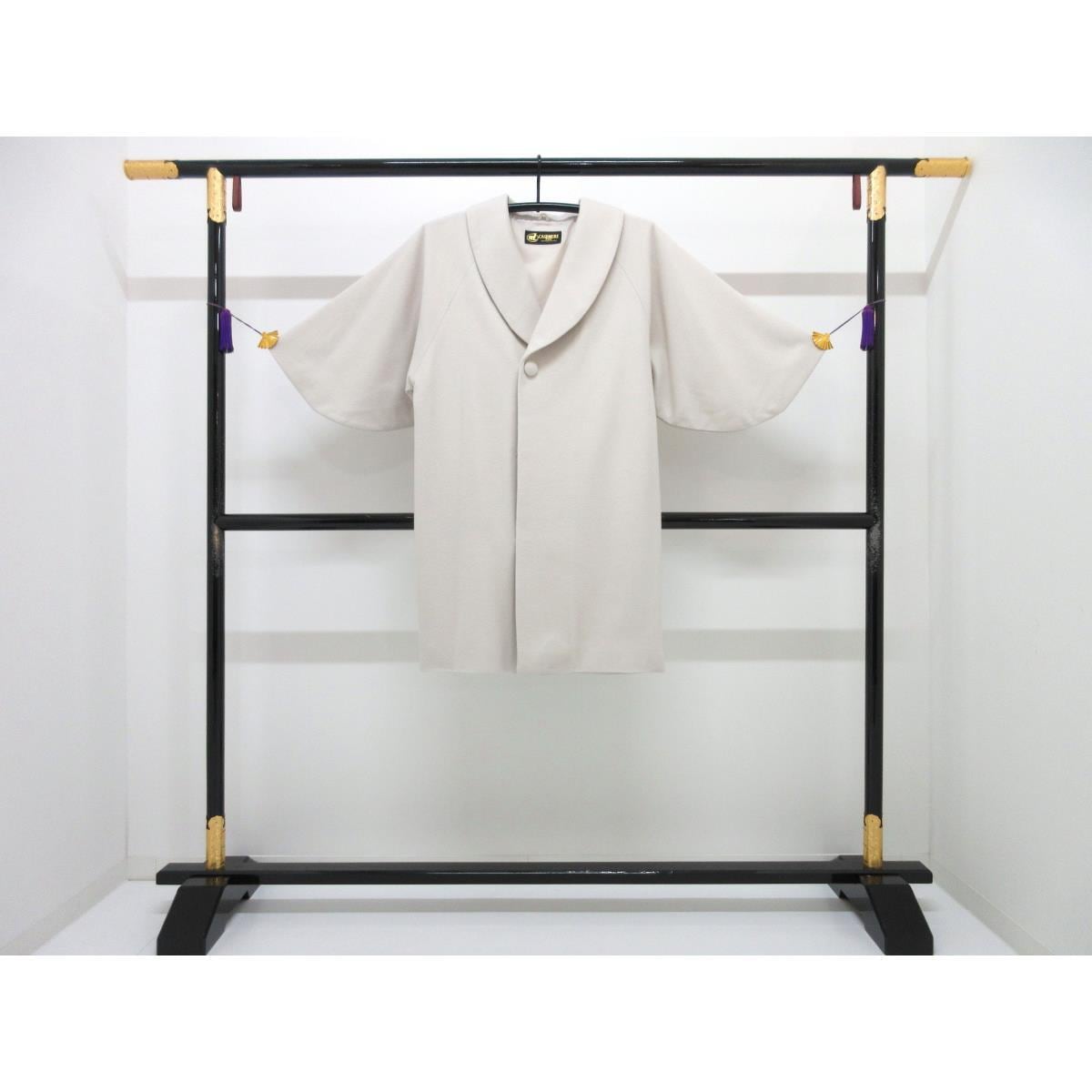 【新品】お洒落コート カシミヤ混 ヘチマ衿