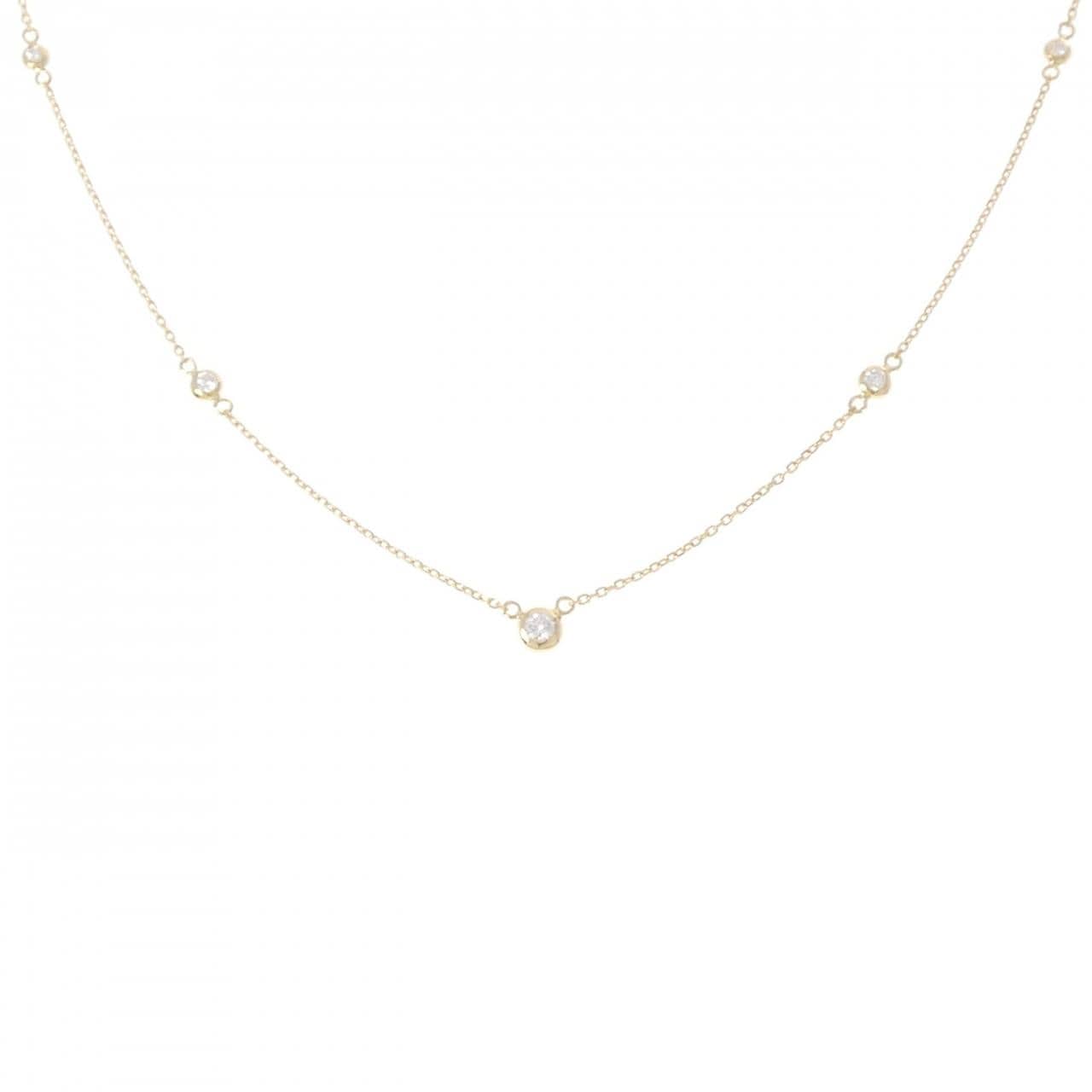 K18YG ダイヤモンド ネックレス 0.16CT
