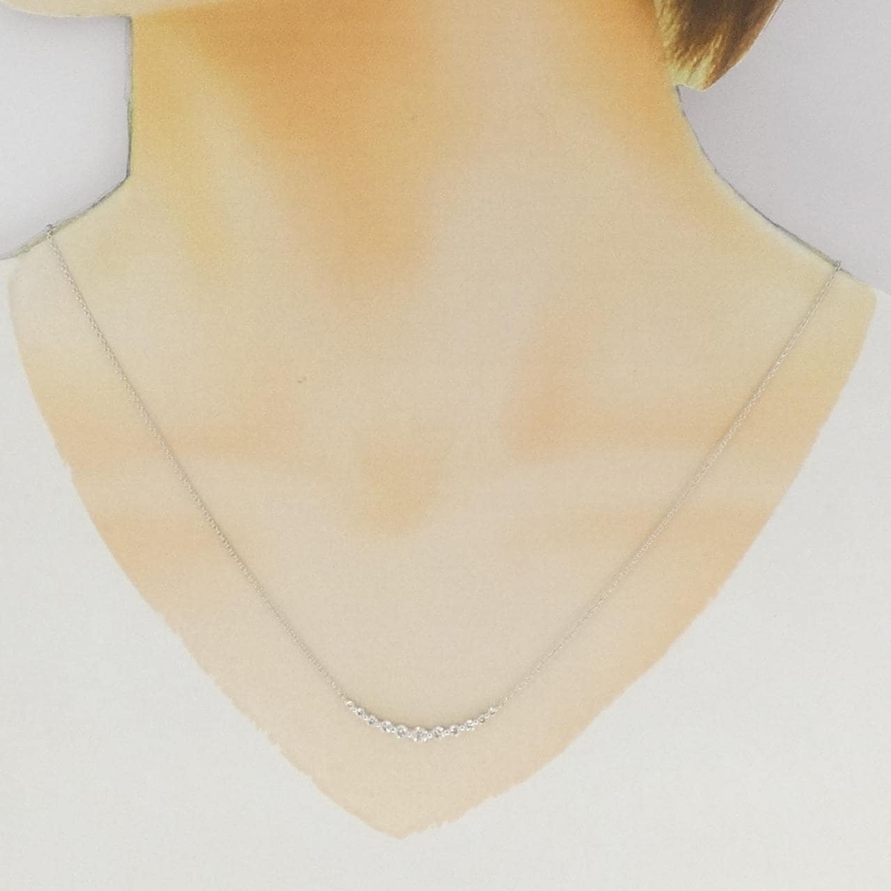 K18WG ダイヤモンド ネックレス 0.50CT