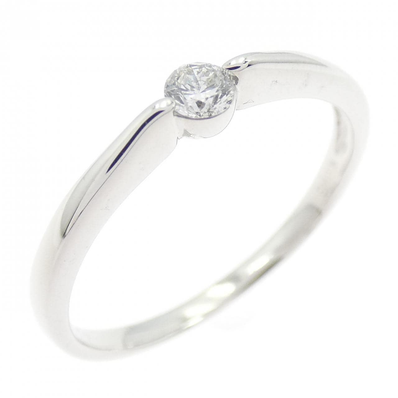 K18WG ダイヤモンド リング 0.10CT