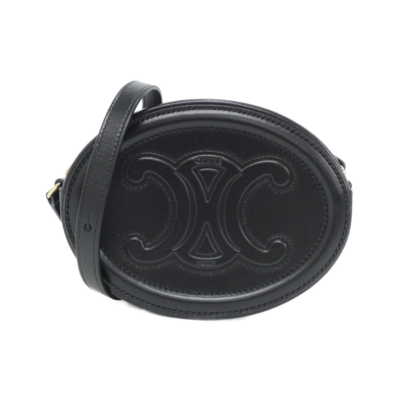 セリーヌ クロス ボディ オーバル パース 10I703DPQ ショルダーバッグ