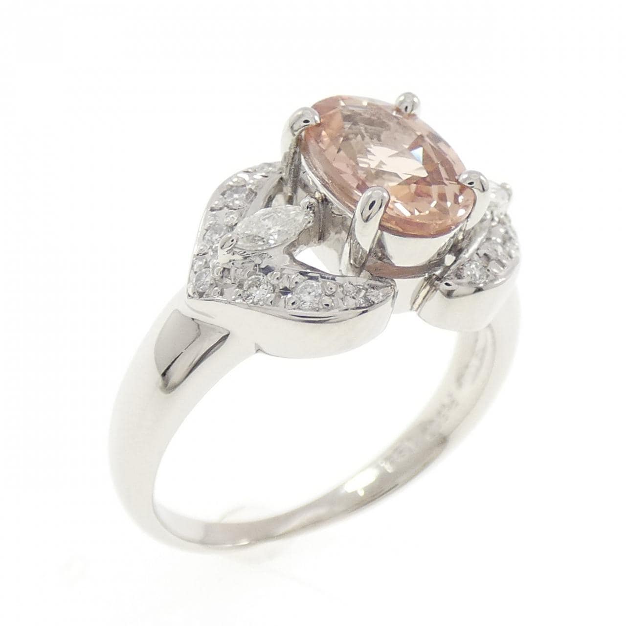 PT900 パパラチアサファイヤ リング 1.84CT