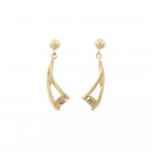 K18YG ダイヤモンド ピアス 0.20CT