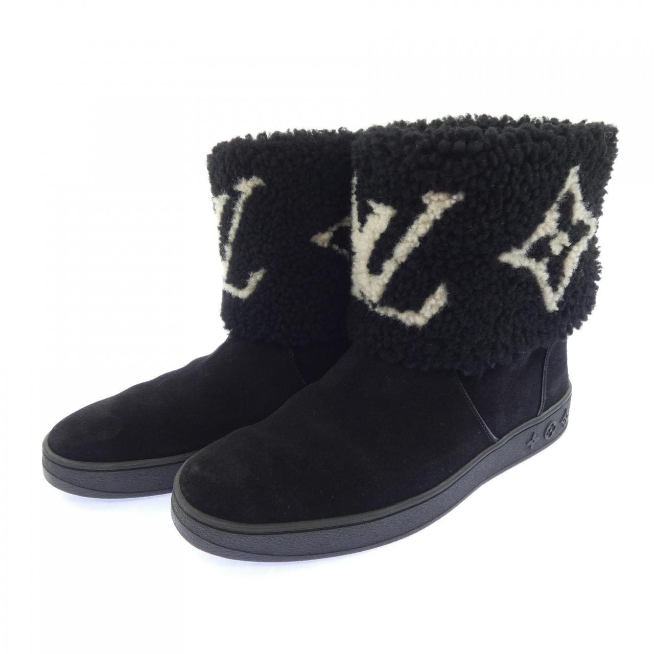 ルイヴィトン LOUIS VUITTON SNOW DROP FLAT ANKLE スノードロップライン ブーツ