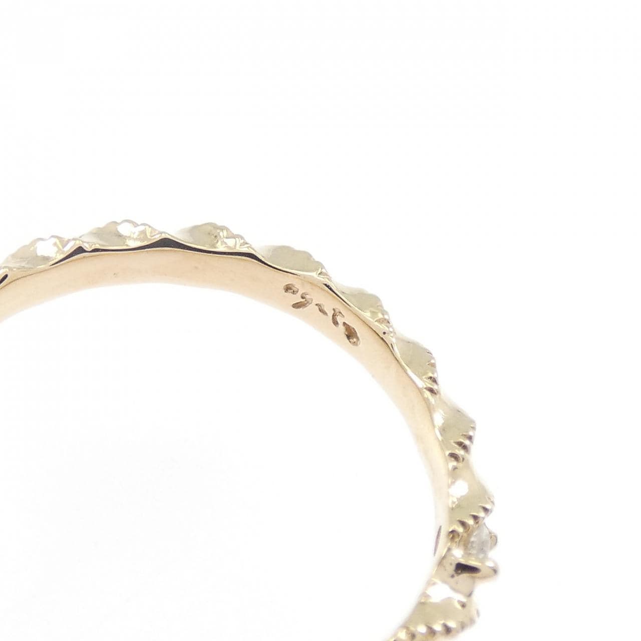 アガット ダイヤモンド ピンキーリング 0.01CT