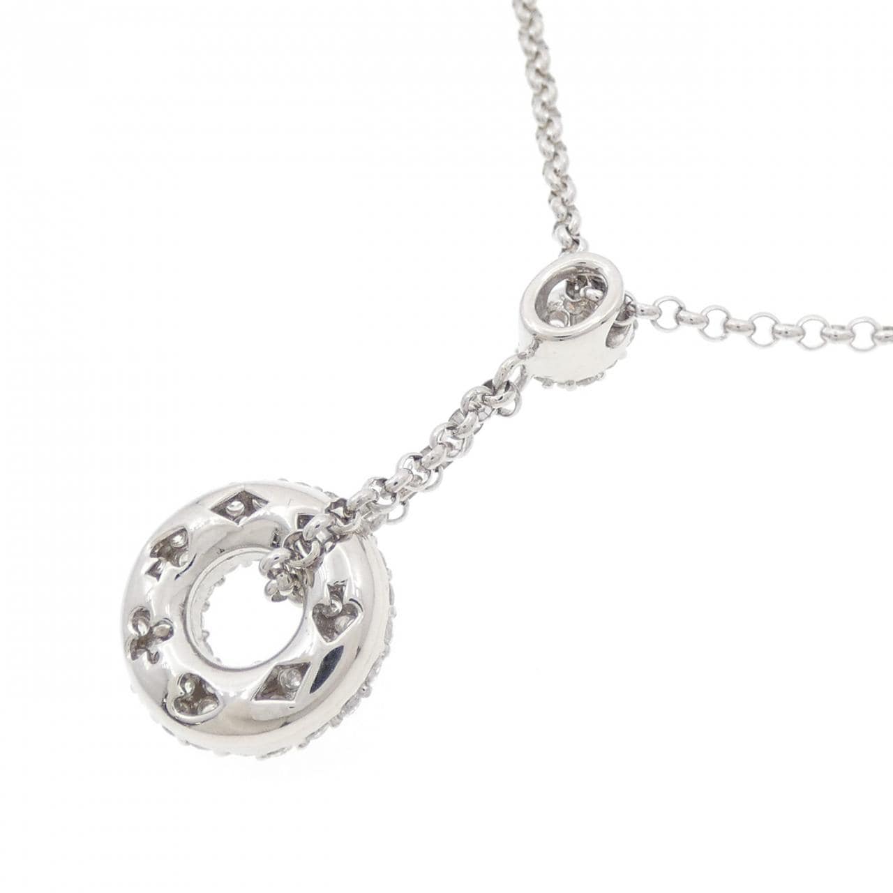 PT パヴェ ダイヤモンド ネックレス 0.65CT