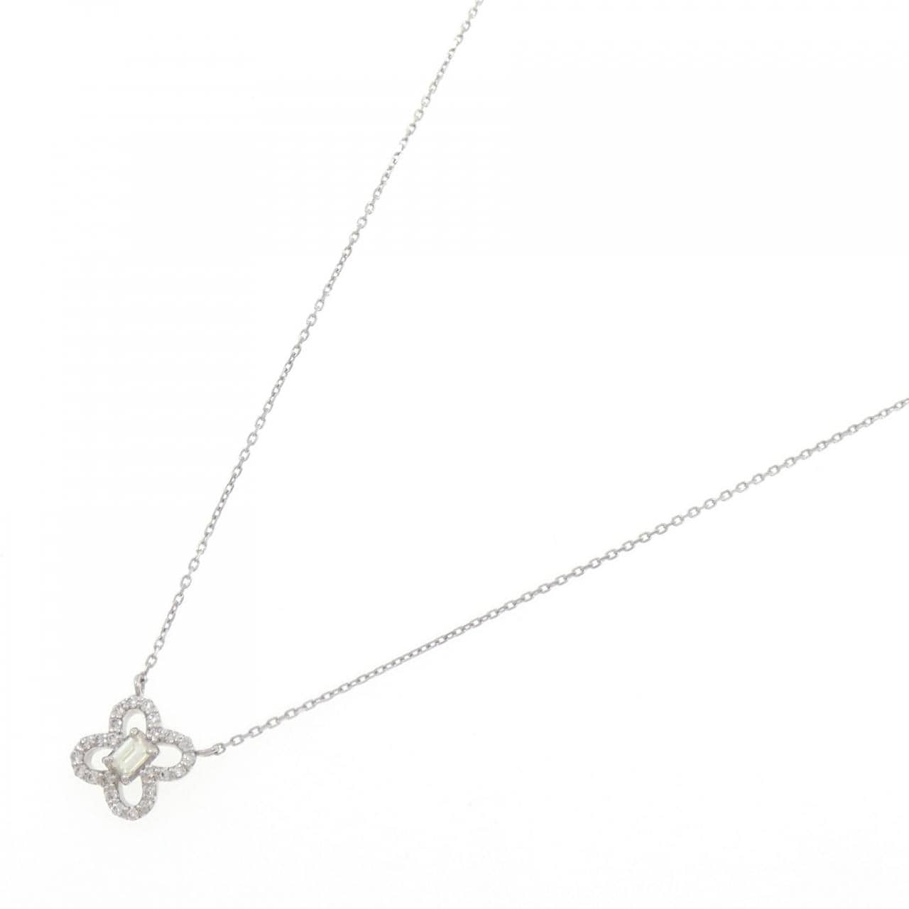 【新品】PT900/PT850 ダイヤモンド ネックレス 0.15CT