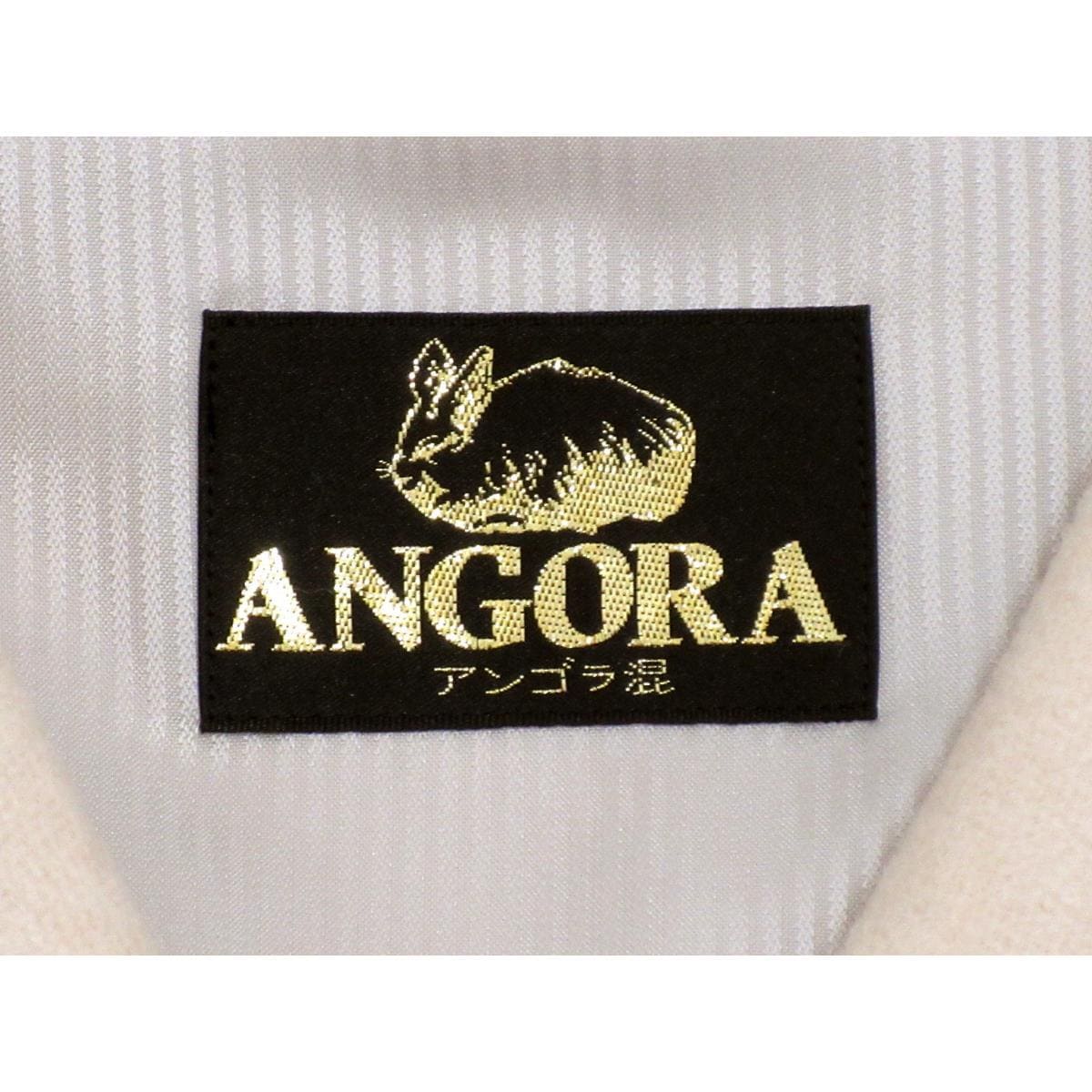 【新品】お洒落コート アンゴラ混ヘチマ衿コート