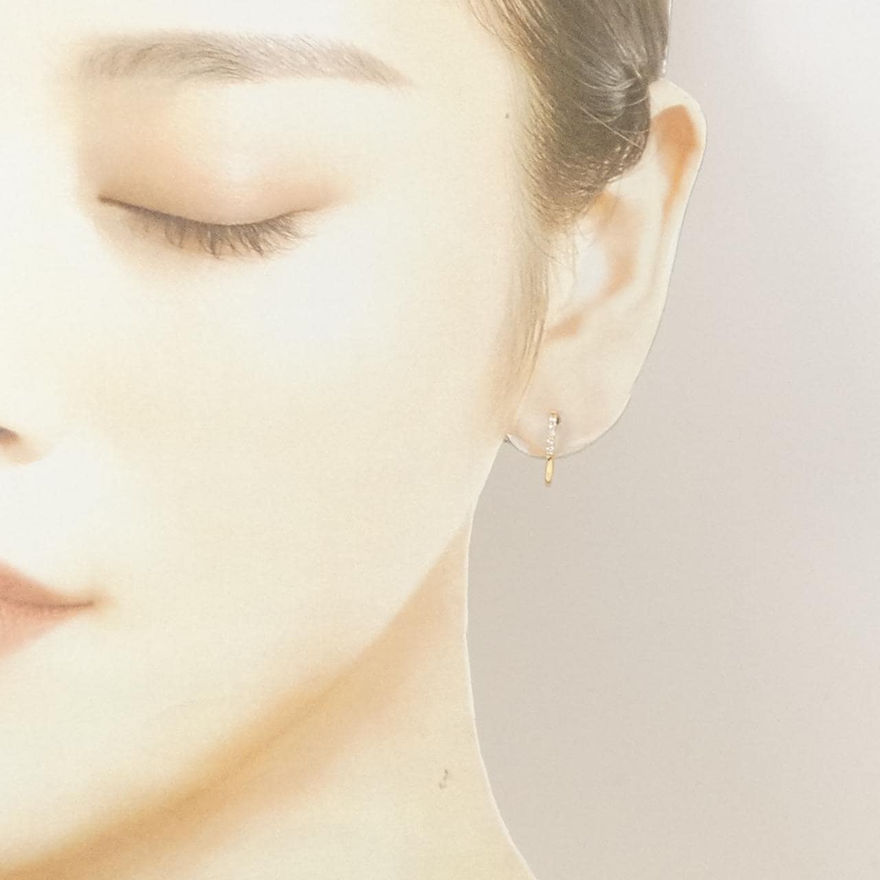 【リメイク】K18YG ダイヤモンド ピアス 0.10CT