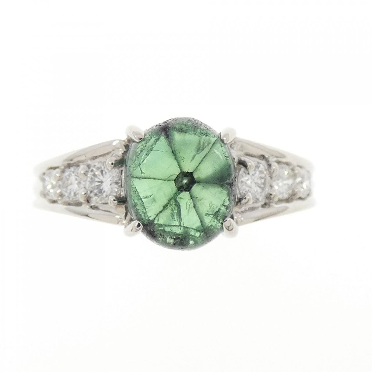PT900 トラピッチェエメラルド リング 1.591CT