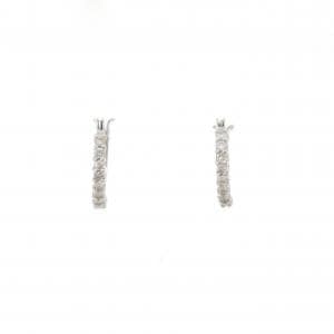 K18WG ダイヤモンド ピアス 0.16CT