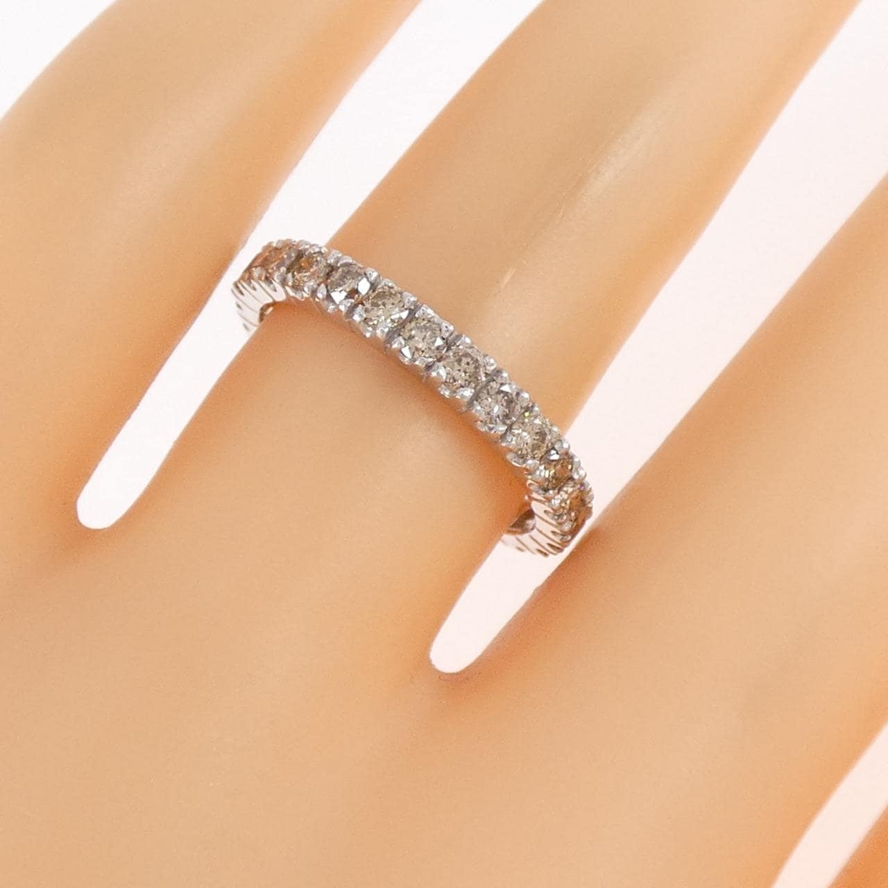 K18WG ダイヤモンド リング 1.0CT