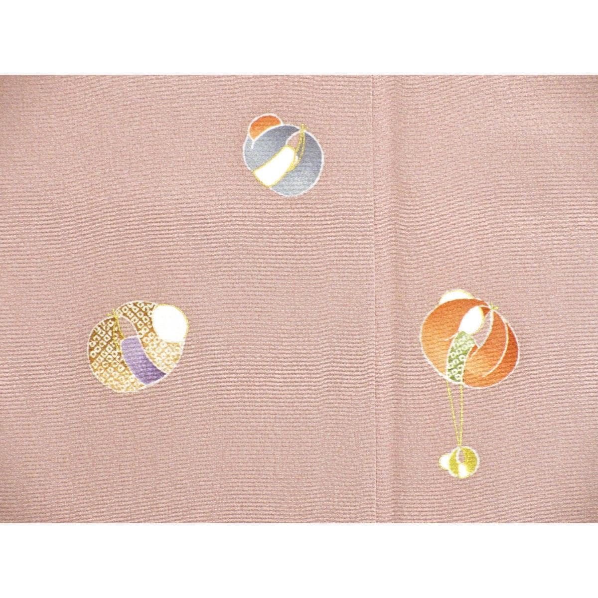 【未使用品】小紋　友禅金彩加工