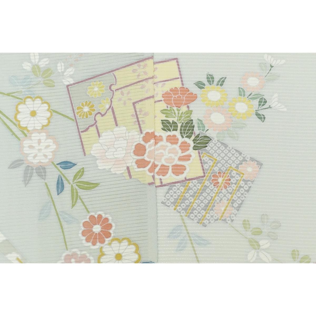 [Unused items] Kimono cloth with piece of silk