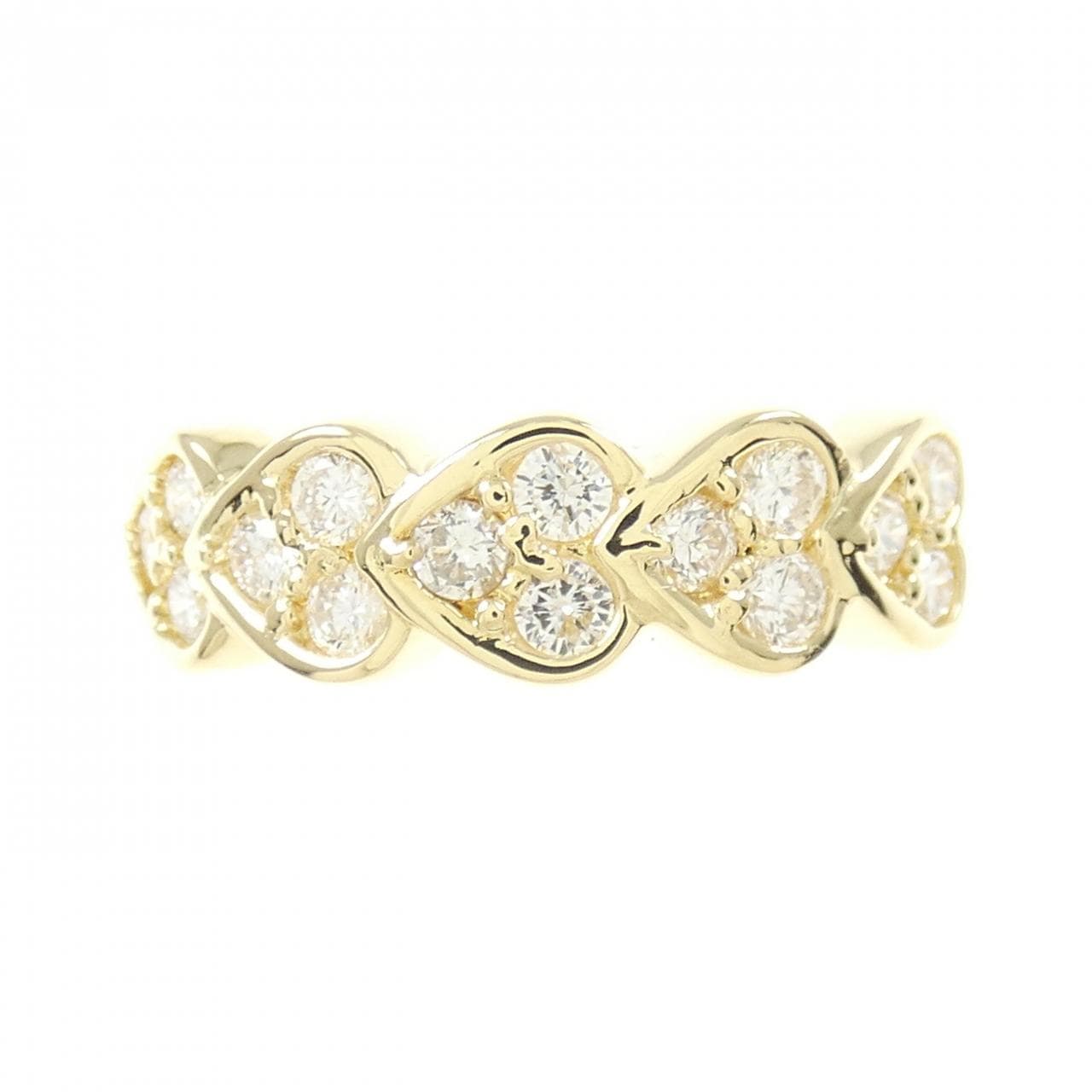 K18YG ハート ダイヤモンド リング 0.50CT
