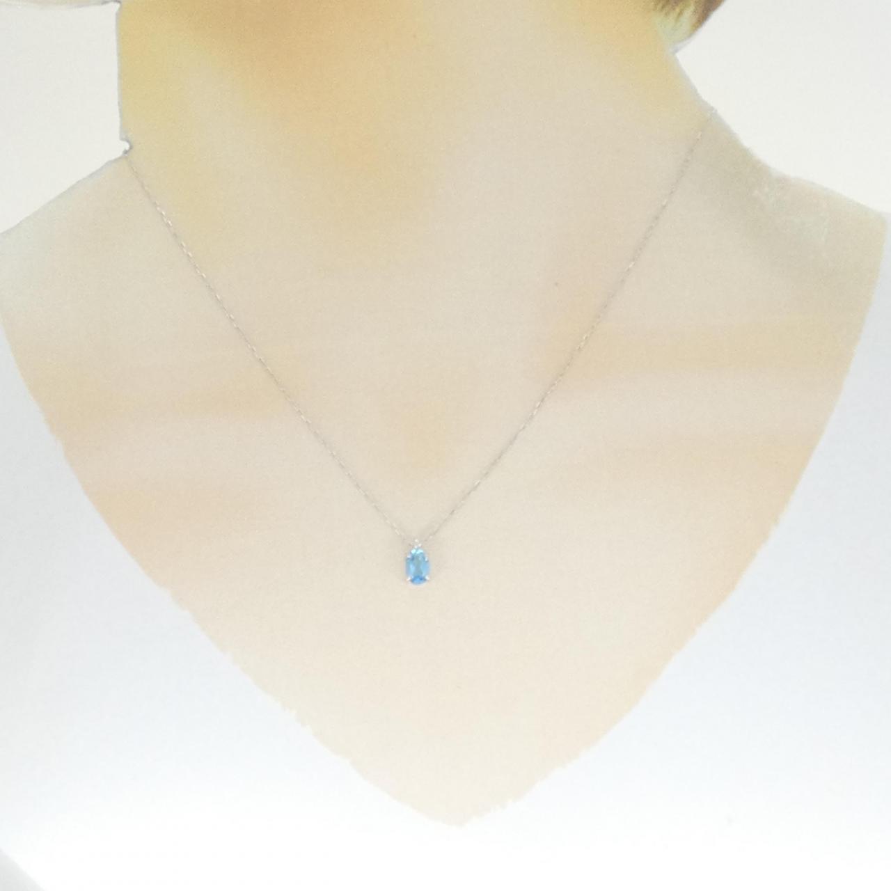 K10WG ブルートパーズ ネックレス