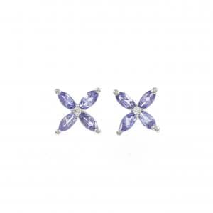 PT900 タンザナイト ピアス