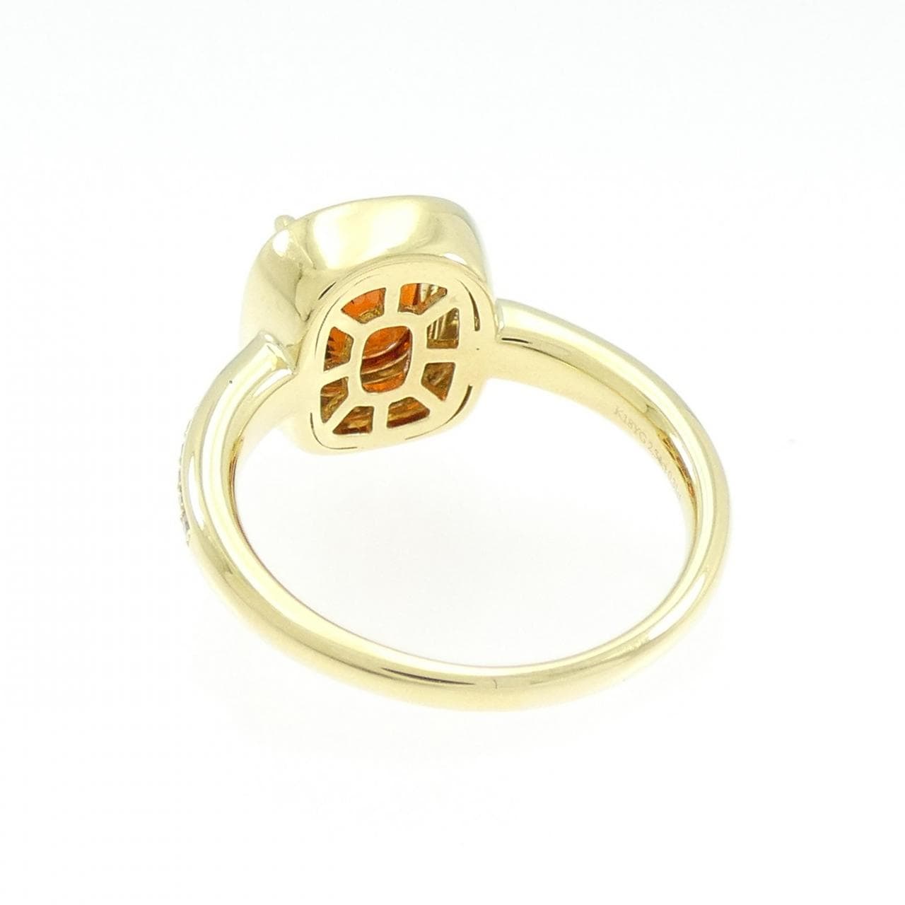 K18YG ガーネット リング 2.34CT