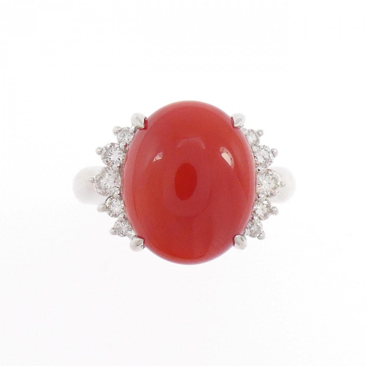 PT900 サンゴ リング 3.14CT