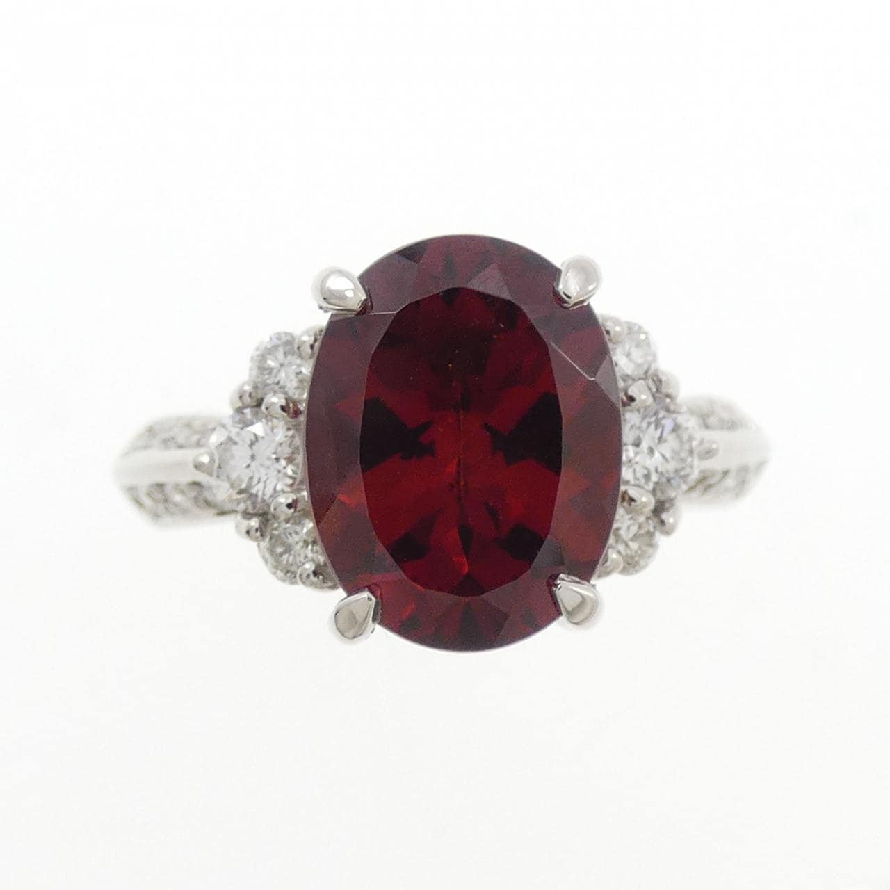 PT900 ガーネット リング 3.72CT
