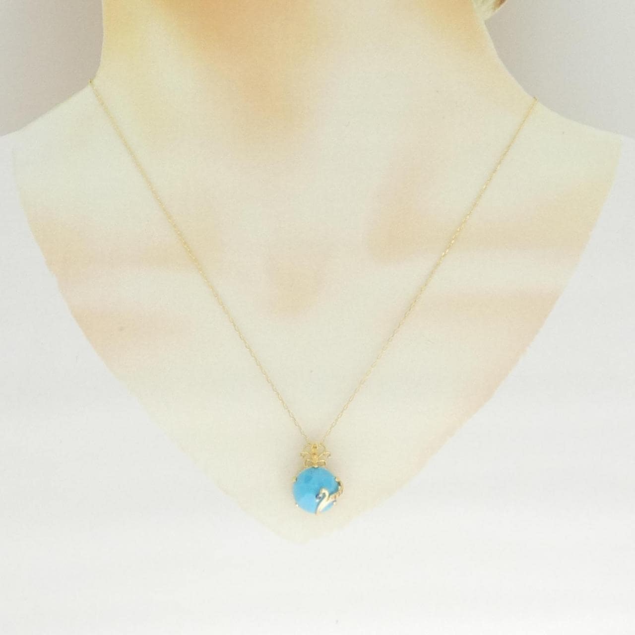 K18YG カラーストーン ネックレス