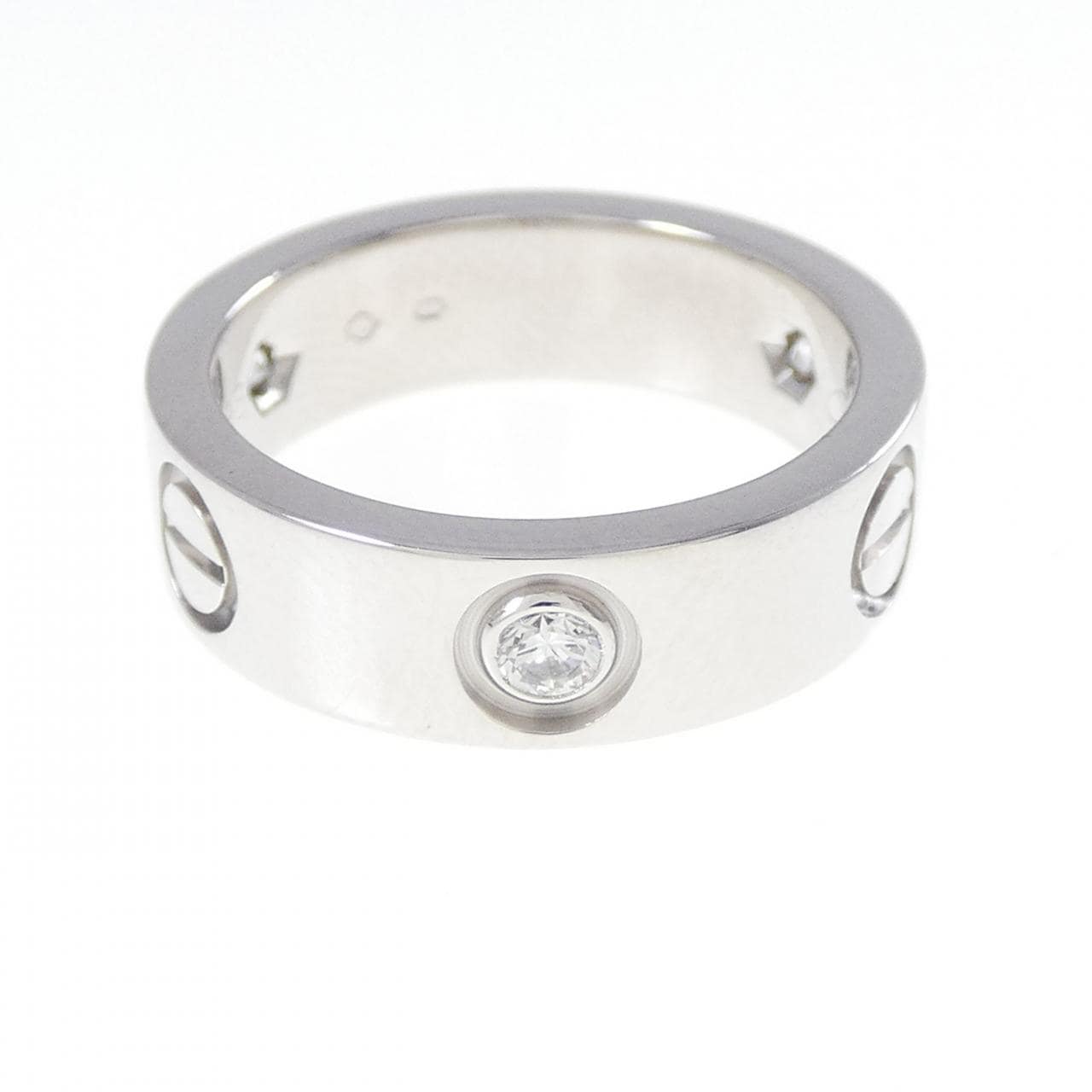 カルティエ ラブ ハーフダイヤ リング