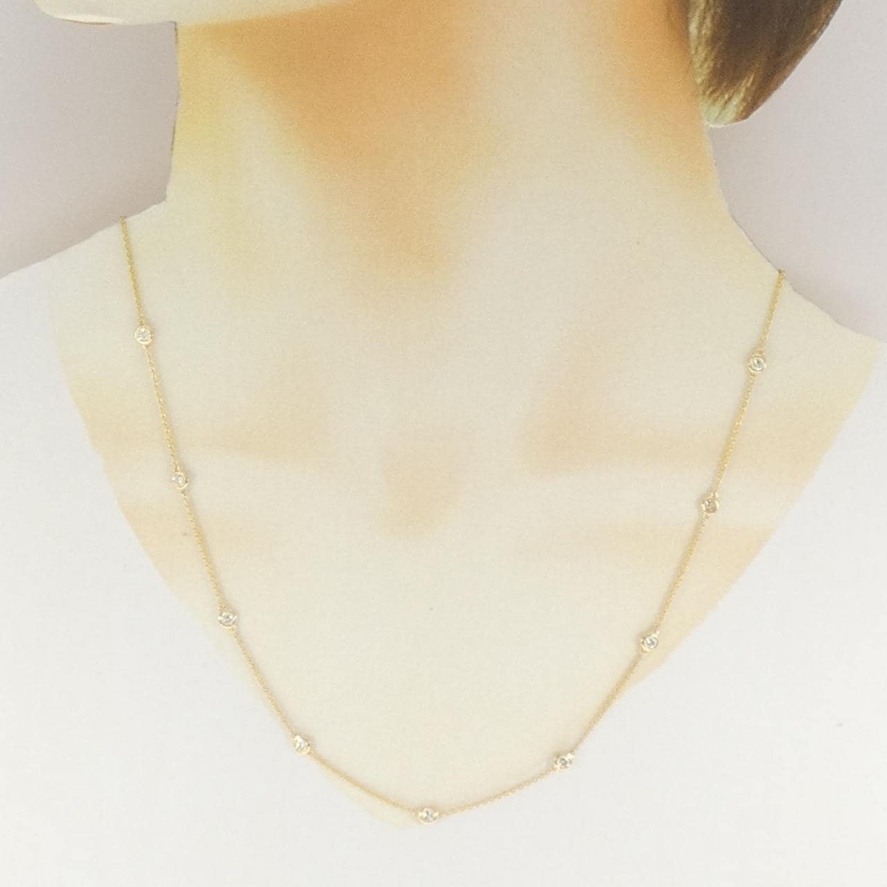 750YG ダイヤモンド ネックレス 1.06CT