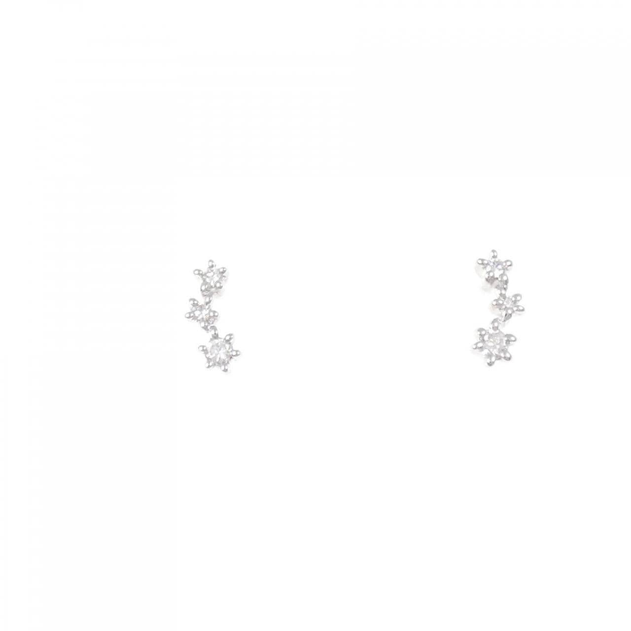 4゜C ダイヤモンド ピアス