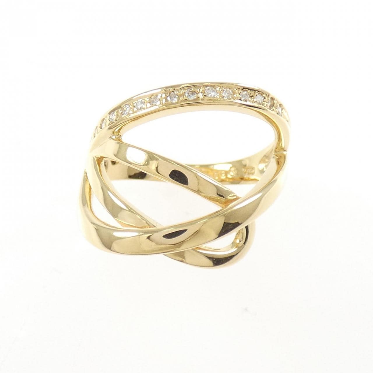 750YG ダイヤモンド リング 0.09CT