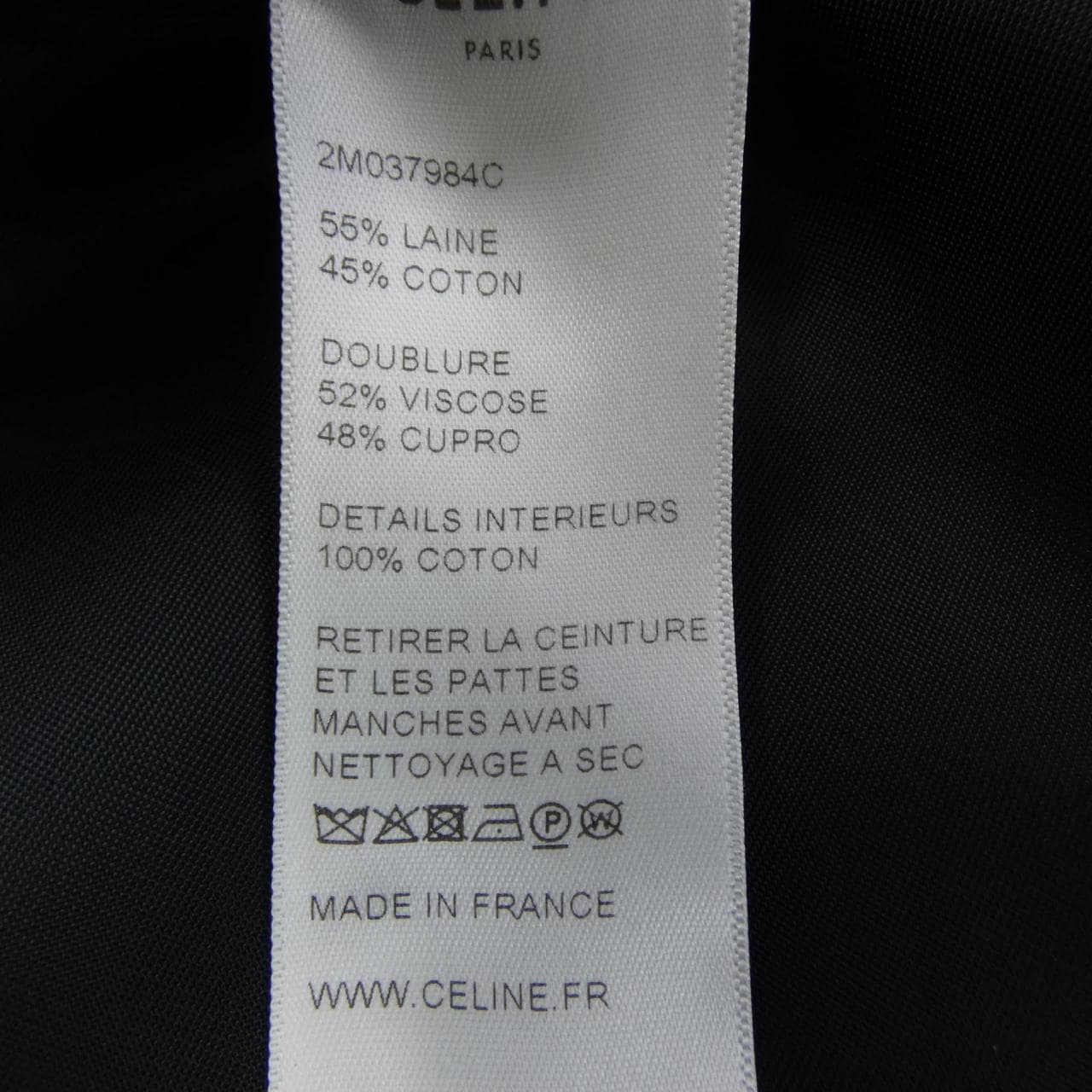 セリーヌ CELINE 2M037984C トレンチコート