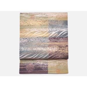 【未使用品】袋帯　全通柄【牛首紬】