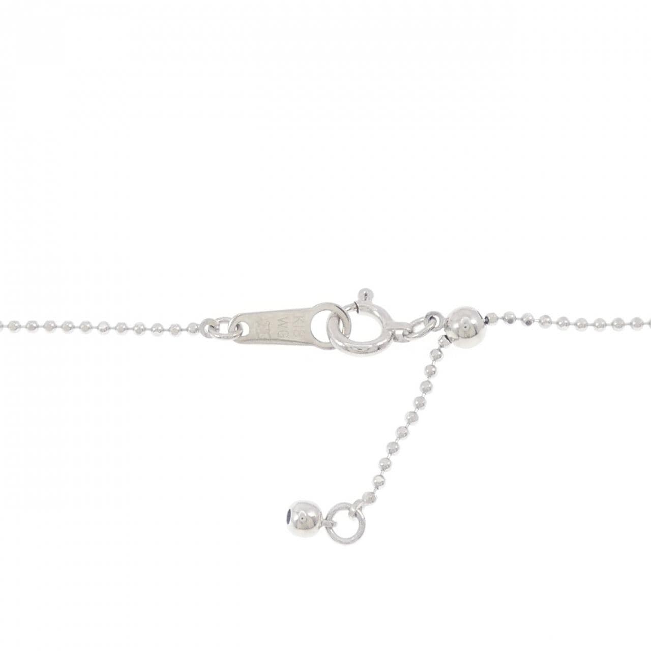 PT900/K18WG サファイヤ ネックレス 1.02CT